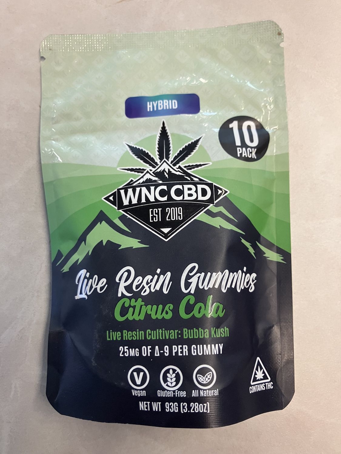Gummies  Live Resin  Citrus Cola