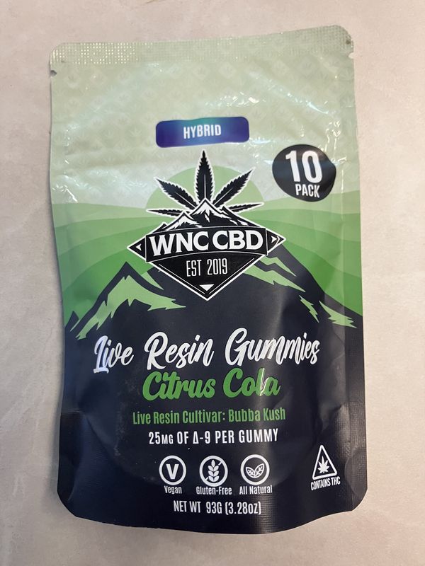 Gummies  Live Resin  Citrus Cola
