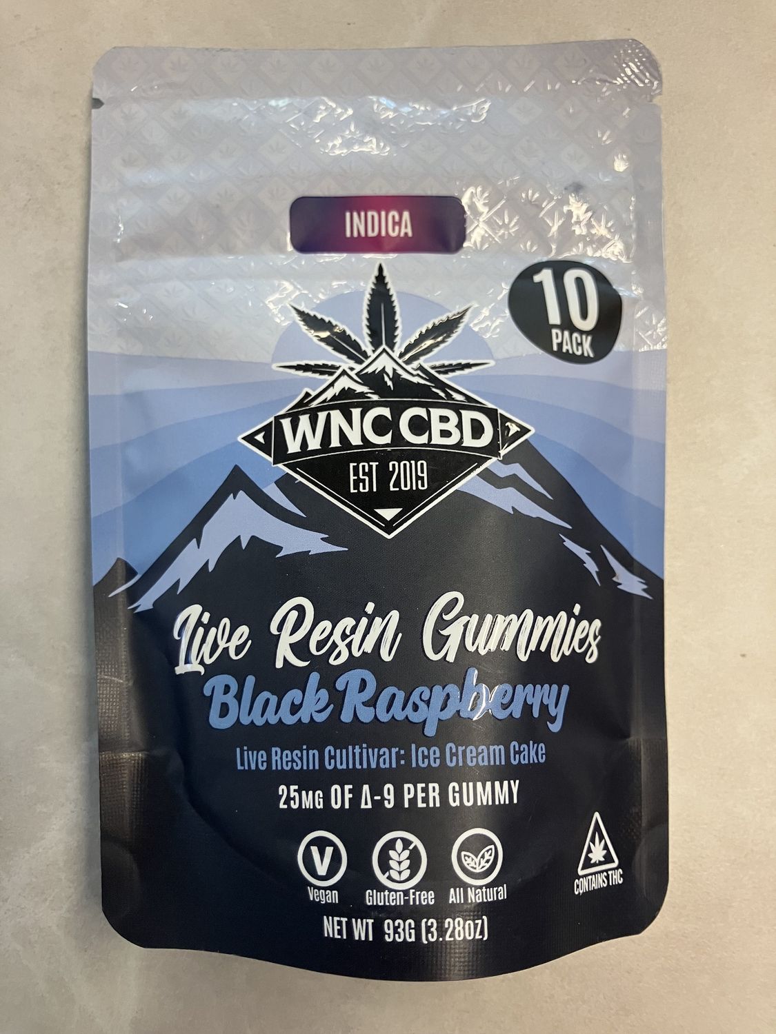 Gummies Live Resin  Black Raspberry, Size: 10 Count