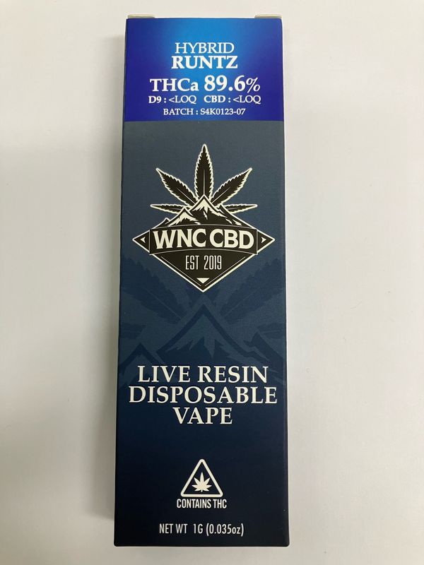 Disposable Cartridge Live Resin Runtz