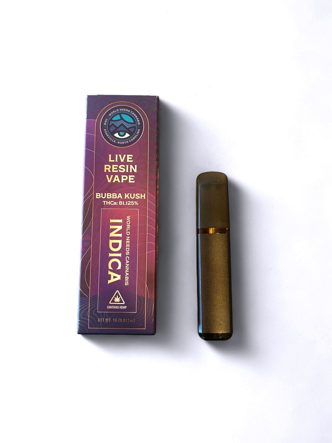 Disposable Cartridge Live Resin  Bubba Kush