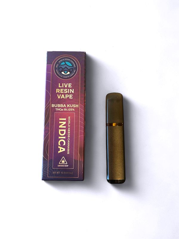 Disposable Cartridge Live Resin  Bubba Kush