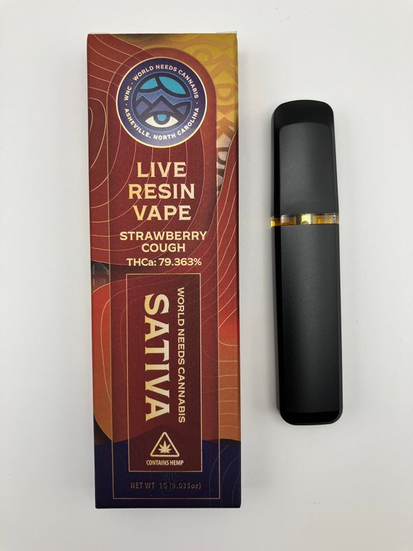 Disposable Cartridge Live Resin Strawberry Cough