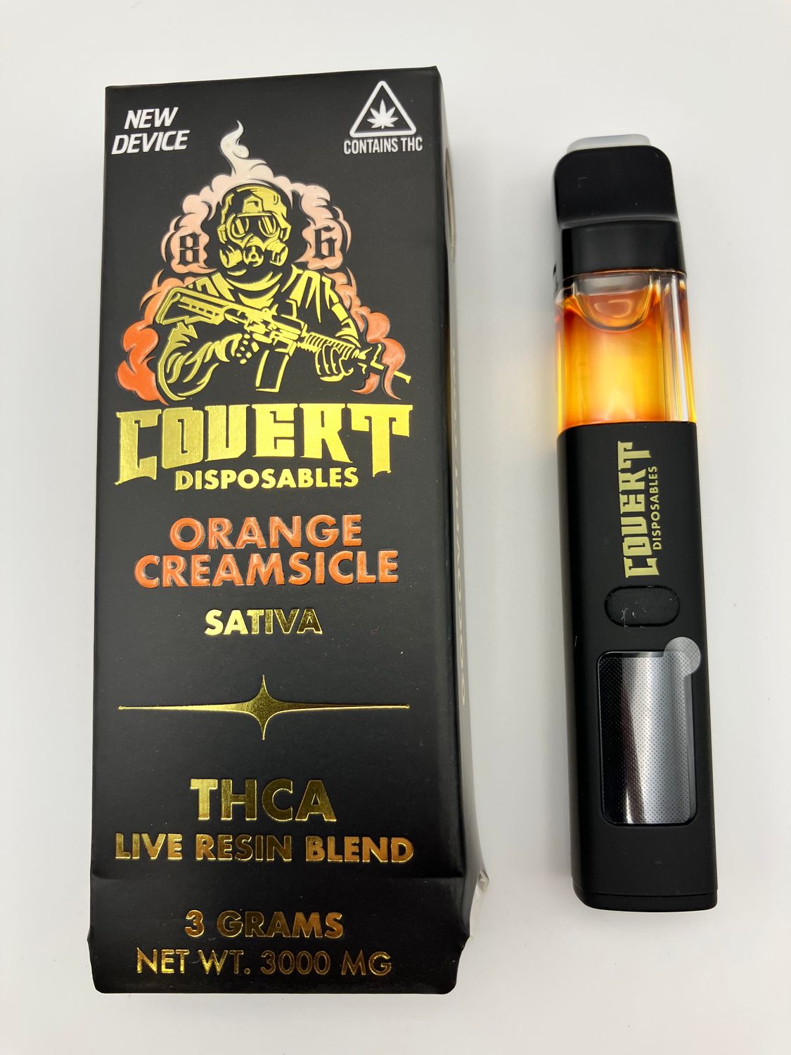 Disposable Resin Blend Orange Creamsicle
