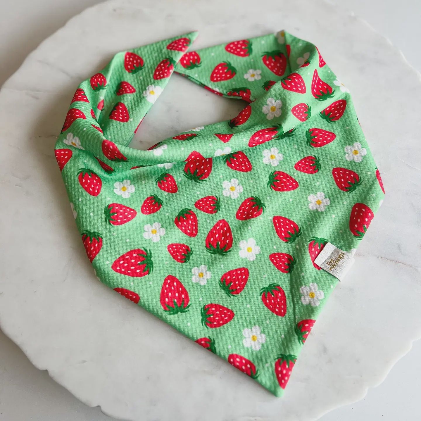 Strawberry Wrinkle Resistant Bandana