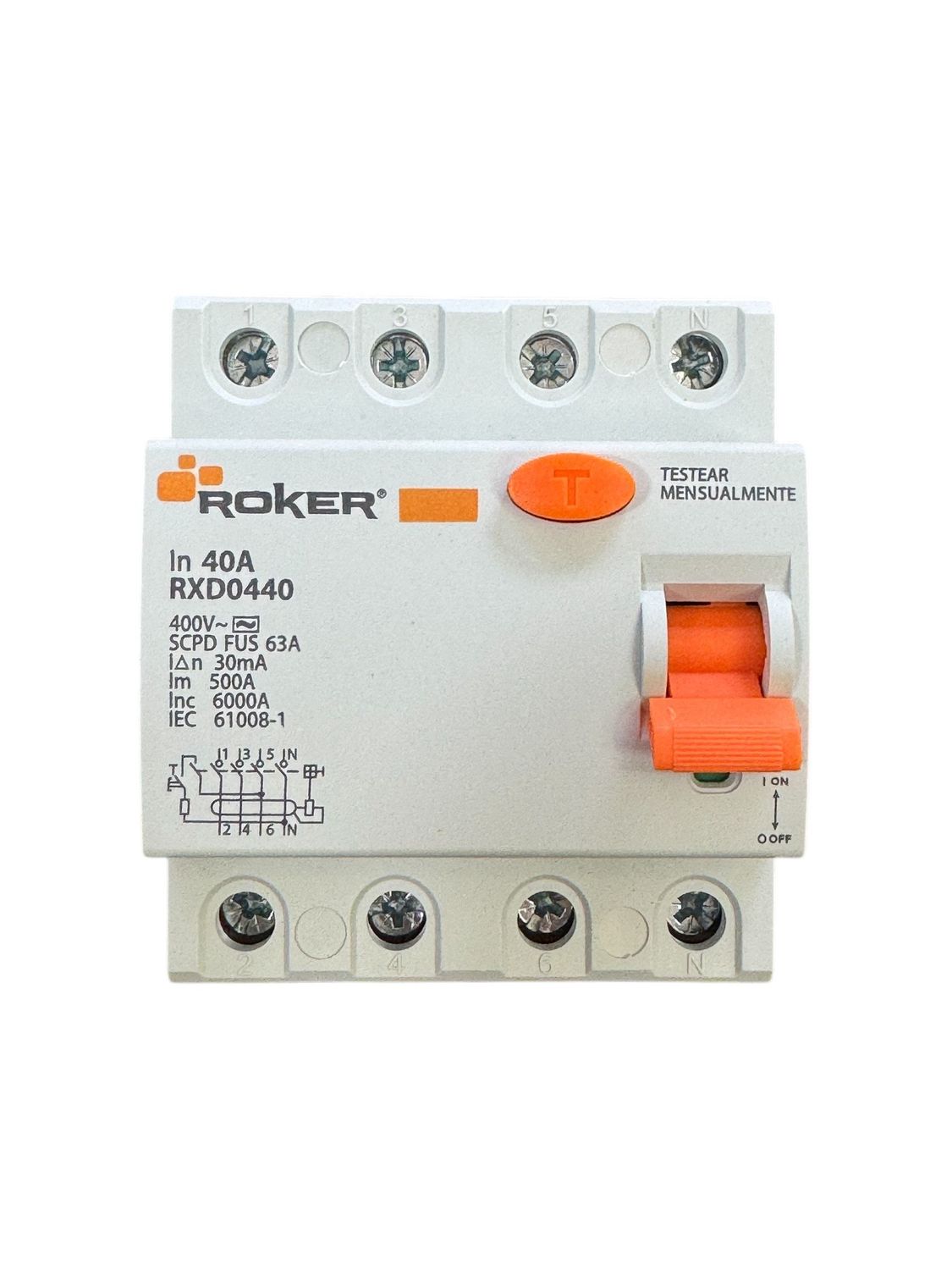 INTERRUPTOR DIFERENCIAL ROKER  4X40