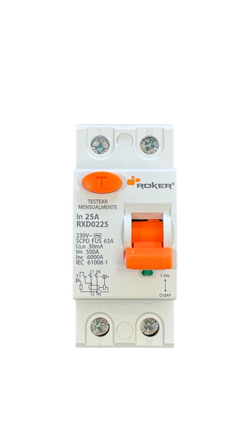 INTERRUPTOR DIFERENCIAL ROKER 2X25