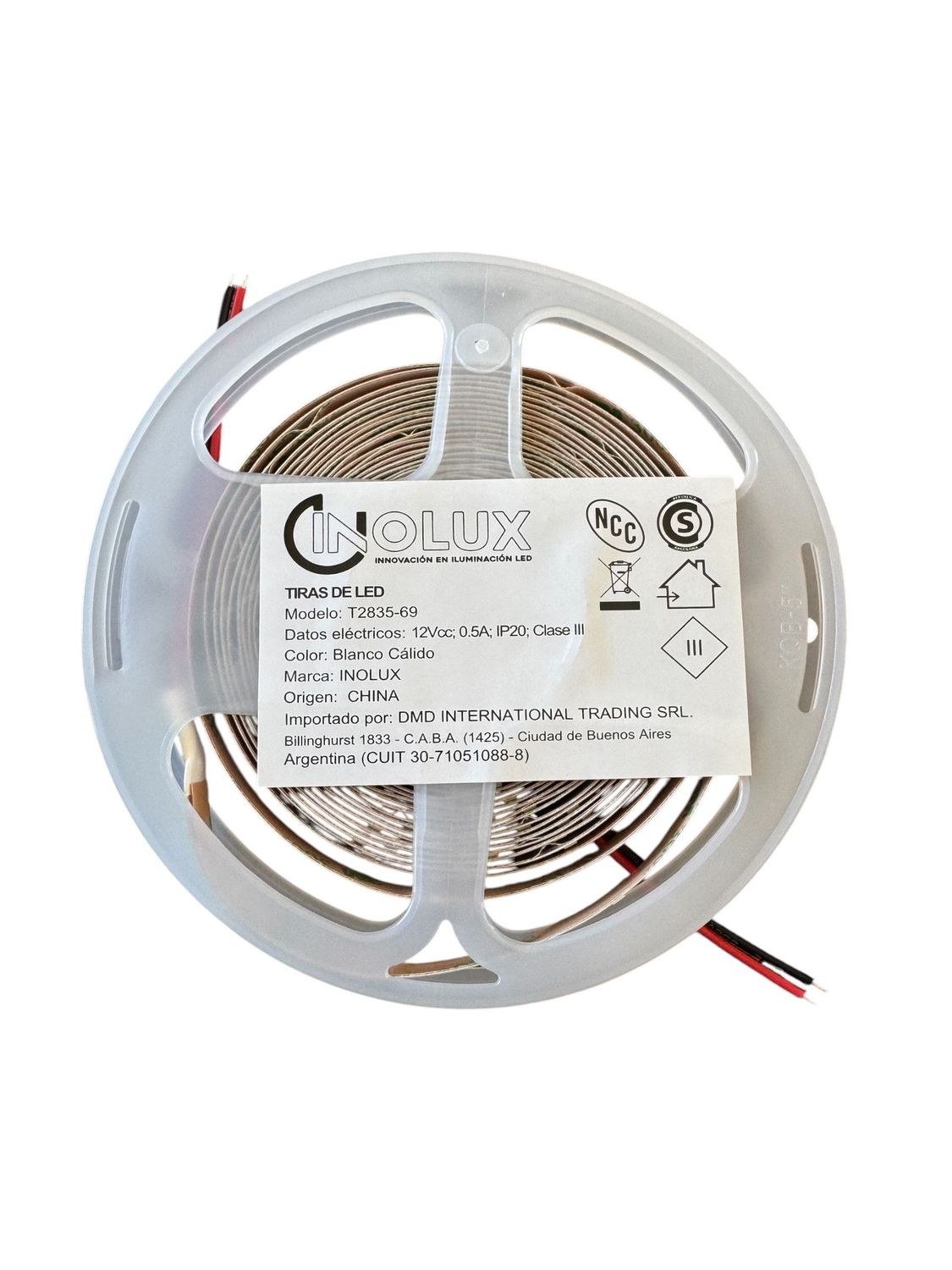 TIRA LED ROLLO X5MTS  2835 12V IP20