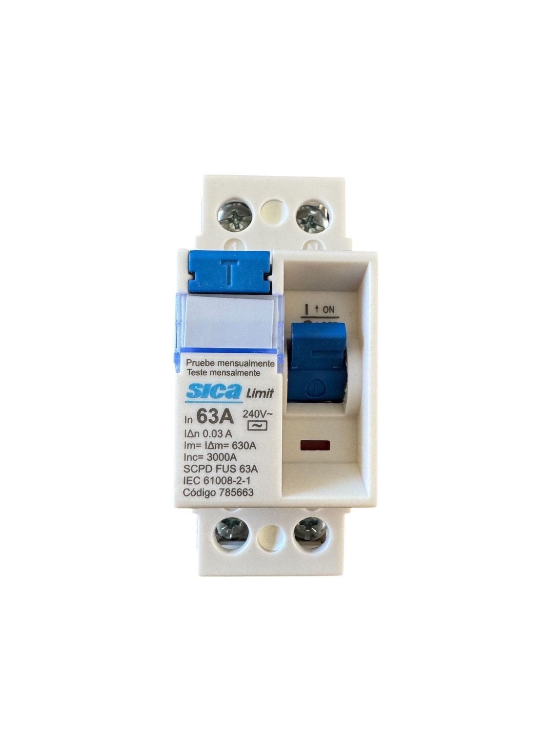 INTERRUPTOR DIFERENCIAL SICA 2X63