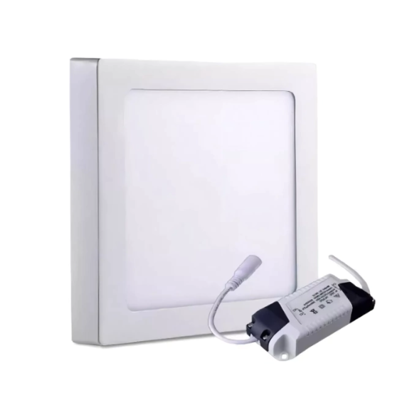 PLAFON LED CUADRADO 12W PARA APLICAR LUZ FRIA