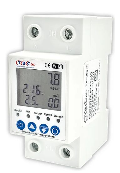 Protector de Tension Alta Baja Smart WIFI TBCIN