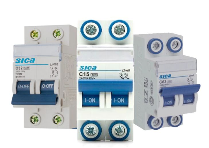 PACK X3 LLAVES TERMICAS SICA BIPOLARES (AMPERAJE A ELECCION)