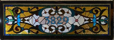 Transom Stained Glass Window 3829