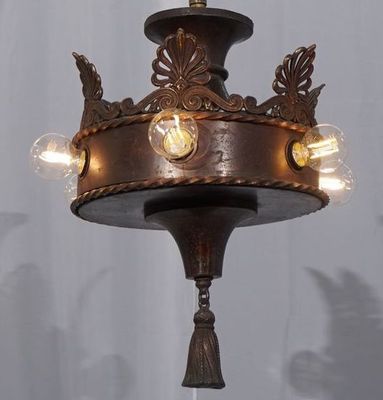 1920s Pendant Theater-Style Light Fixture