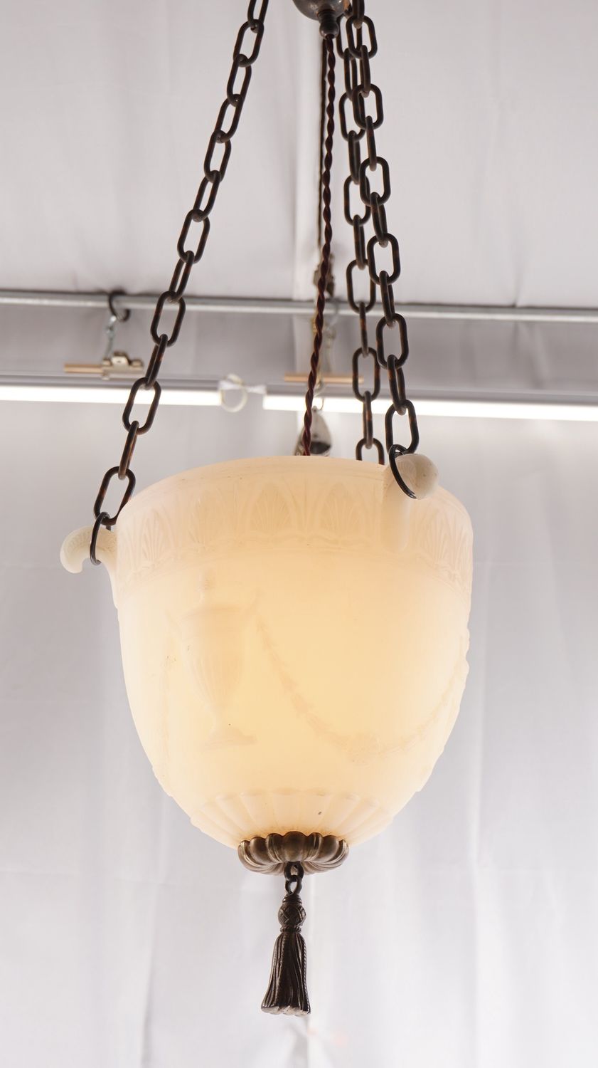 1910s Neoclassical Inverted Dome Chandelier
