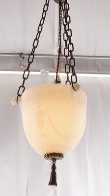 1910s Neoclassical Inverted Dome Chandelier