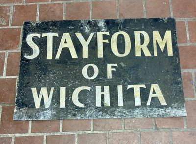 Stayform of Wichita Tin Sign 36&quot; x 24&quot;