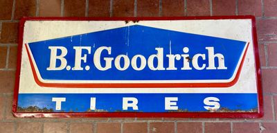 Vintage BF Goodrich Tires Metal Sign 60&quot; x 26&quot;