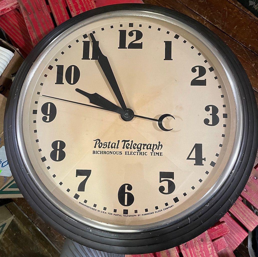 Vintage Postal Telegraph Bichronous Electric Time
