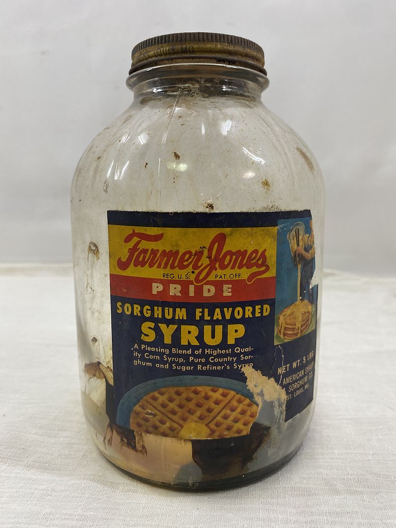 Farmer Jones Pride Sorghum Flavored Syrup Glass Jar