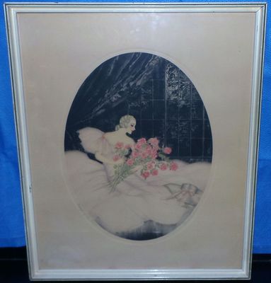 Allene Lamour Print - Message of The Roses 23&quot; x 19&quot;