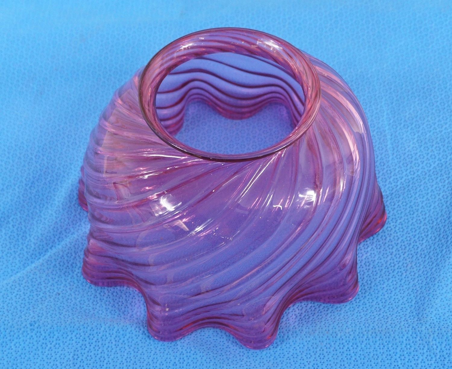 1800s Cranberry Gas Shade - 8" x  4.5"