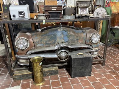 Car Bar with the Front Clip of a 1950 Custom Fordor Sedan 77&quot; x 20&quot; x 40&quot;