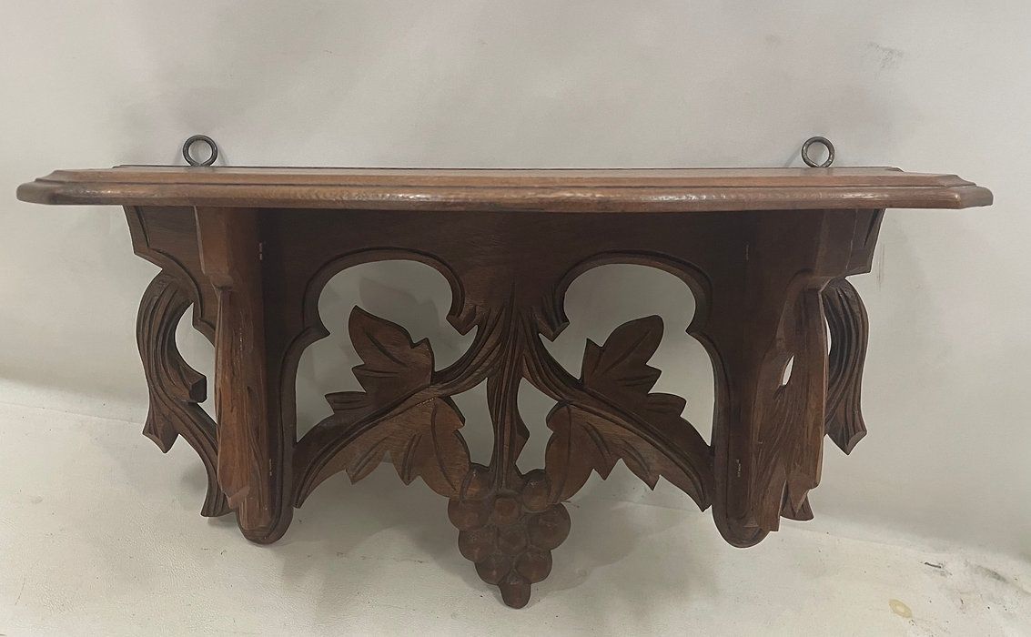 Vintage Parlor Bracket Co Folding, Wooden Shelf 125