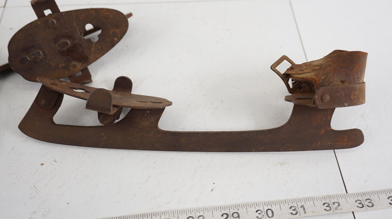 Cast Iron Clip-On Ice Skates by Samuel Winslow Skate Mfg Co