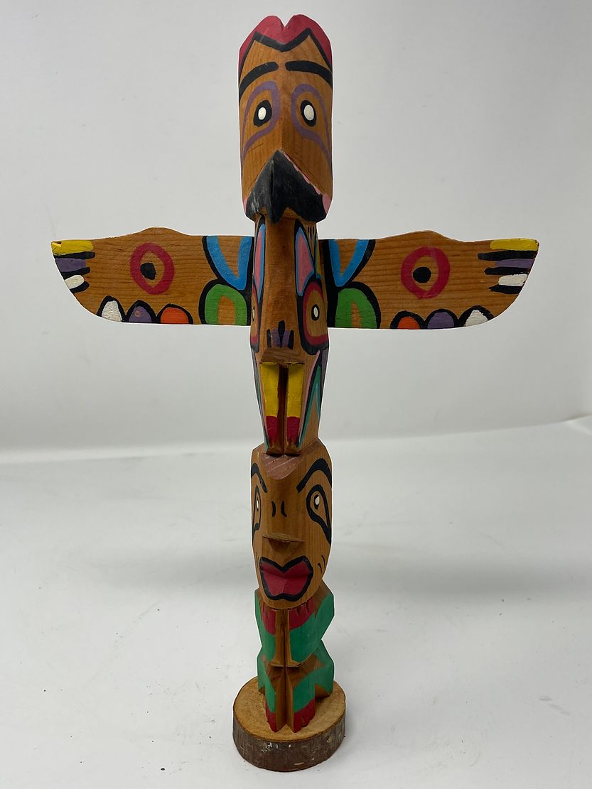 Small Hand Carved Totem