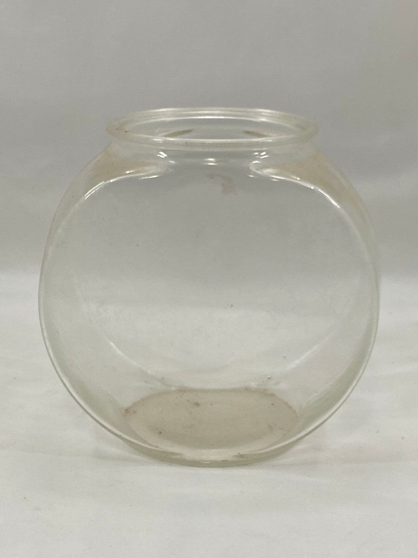 Vintage Fish Bowl Clear Glass