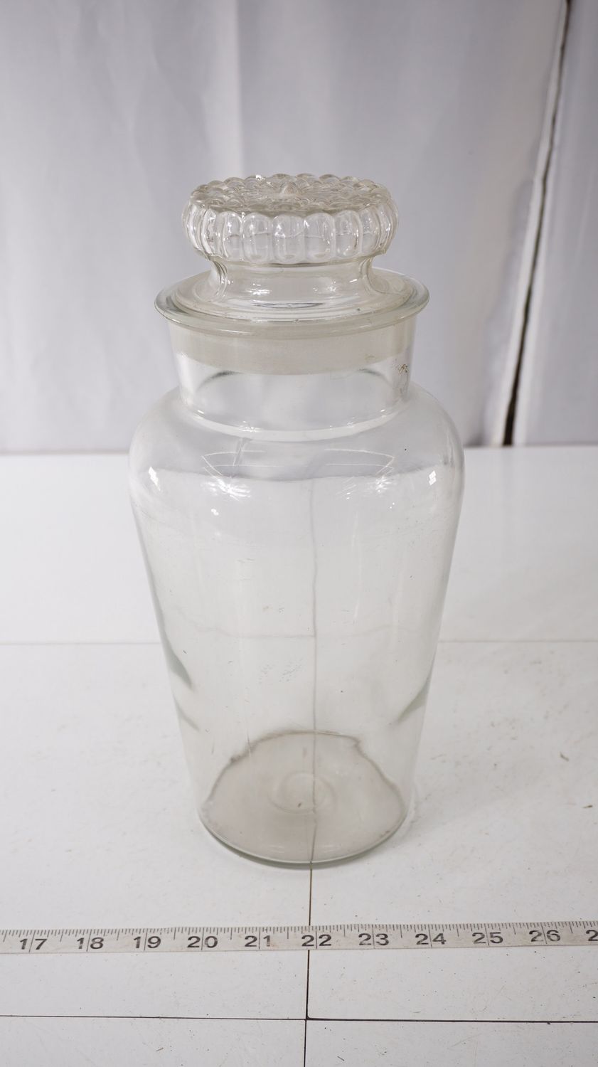 Apothecary Glass Jar With Lid 6" x 12"