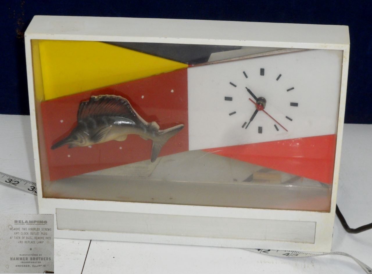 Hammer Brothers 1950s Beer Advertising Clock Works