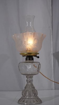 Vintage Oil Lamp Converted to Electricity
