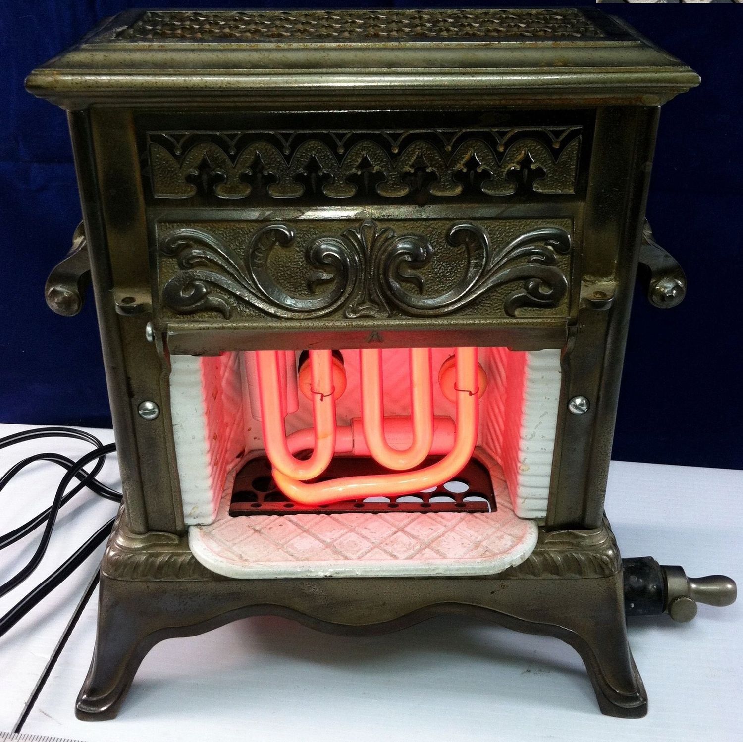 Mini Gas Fireplace Insert -Neon Converted