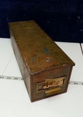 Vintage Metal File Box