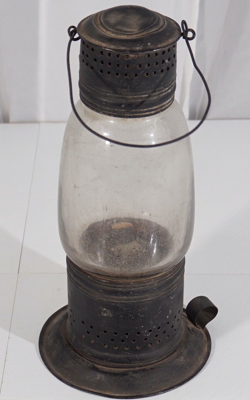 1854 American Whale Oil Lantern - New England Glass Co