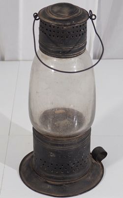 1854 American Whale Oil Lantern - New England Glass Co