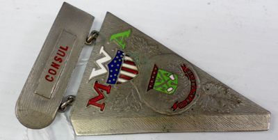Vintage Modern Woodmen of America (WMA) Consul Badge