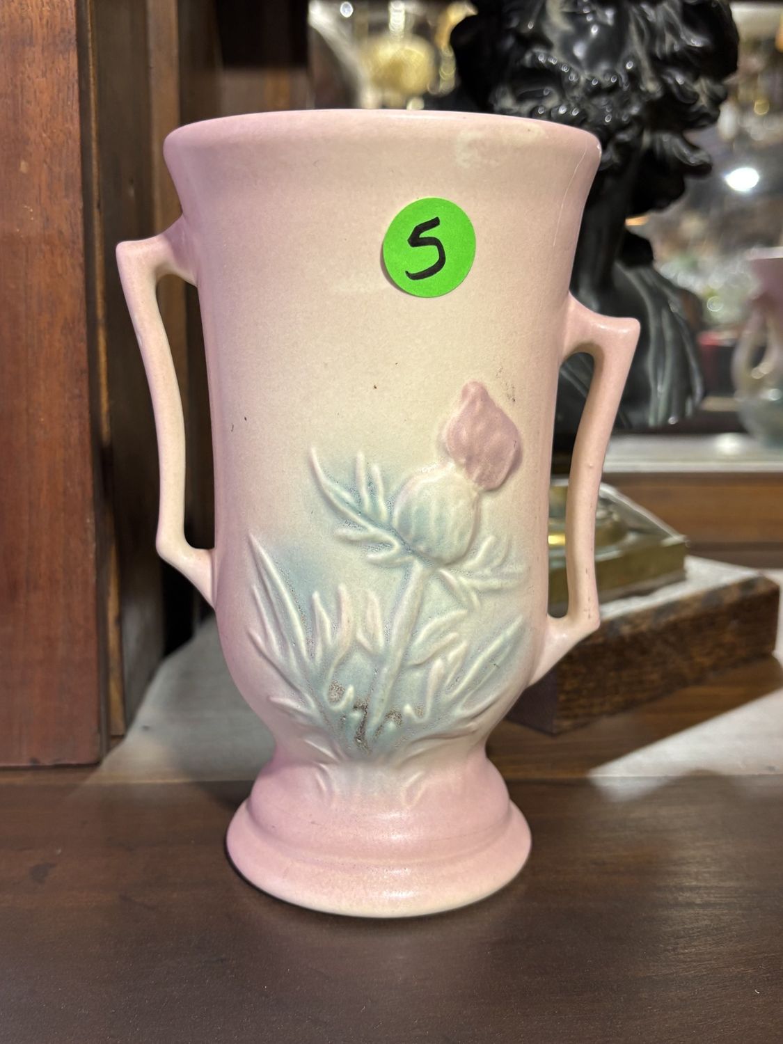 Vintage Hull Art H-54 6 1/2 Thistle Vase