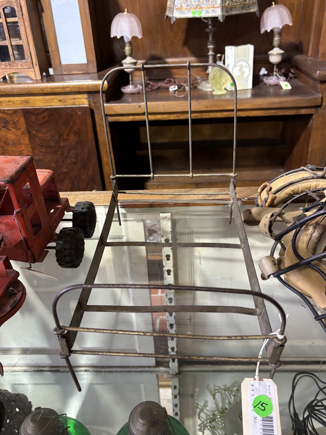 Vintage Metal Doll Bed