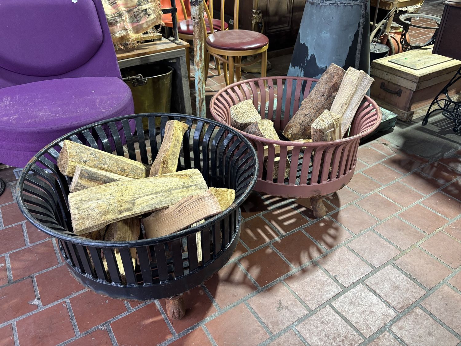 Cast Iron Fire Pit 28" x 18"