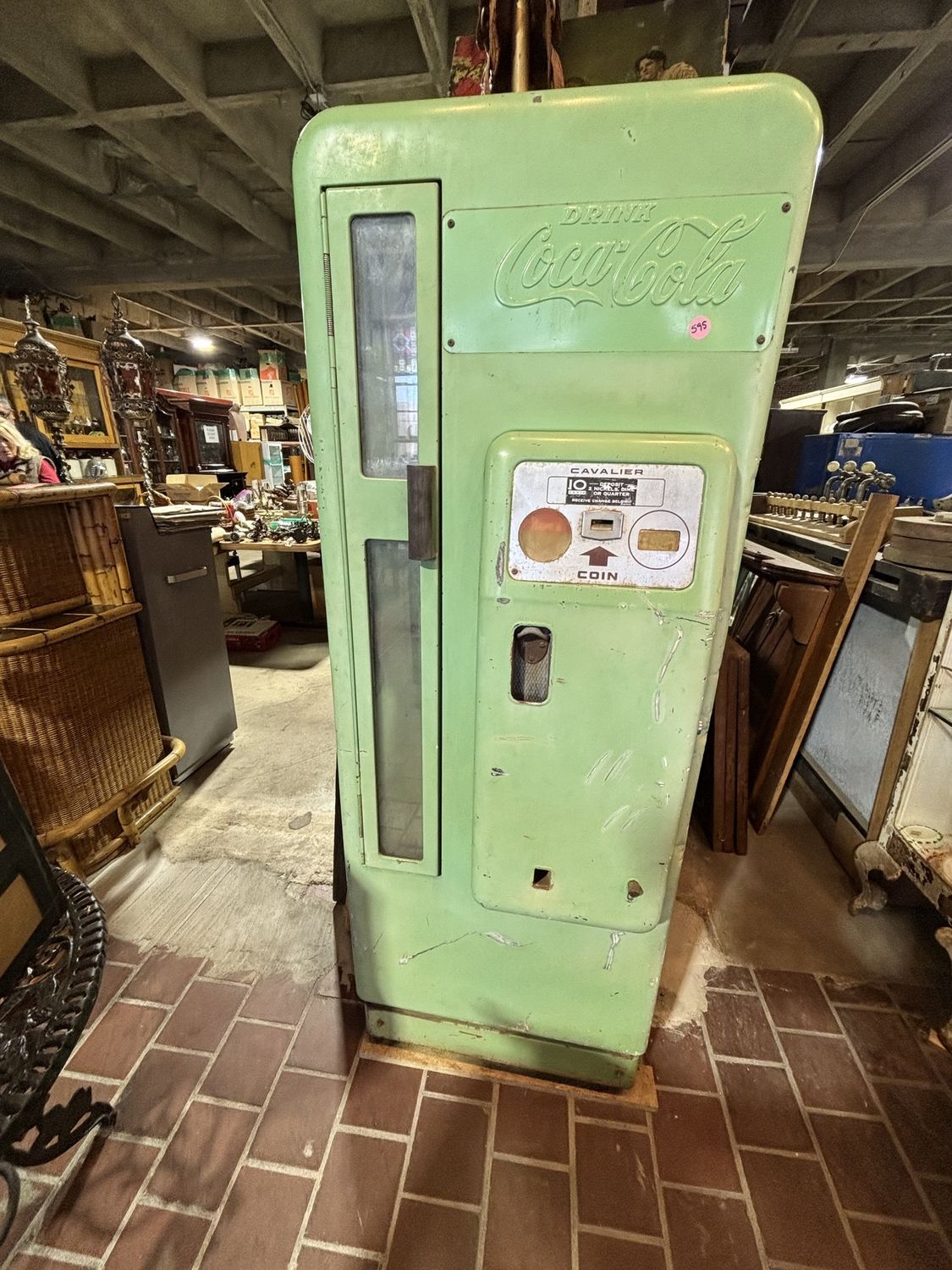 1959 CS-96A Coca-Cola Cavalier Vending Machine 25" x 21" x 67"