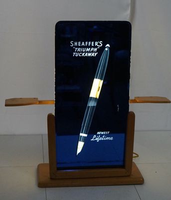 Vintage Sheaffer's Triumph Tuckaway Pen Lighted Advertising Display 23" x 22" x 6"