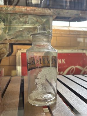Vintage Apothecary Bottle with Stopper - SOD:HYPOPH