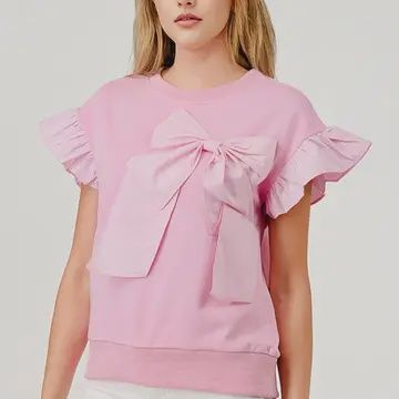 Bow Ruffle Top