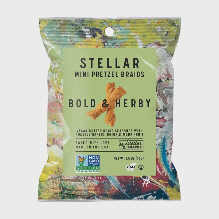 Stellar Pretzels, Flavor: Bold &amp; Herby, Size: 1.5oz