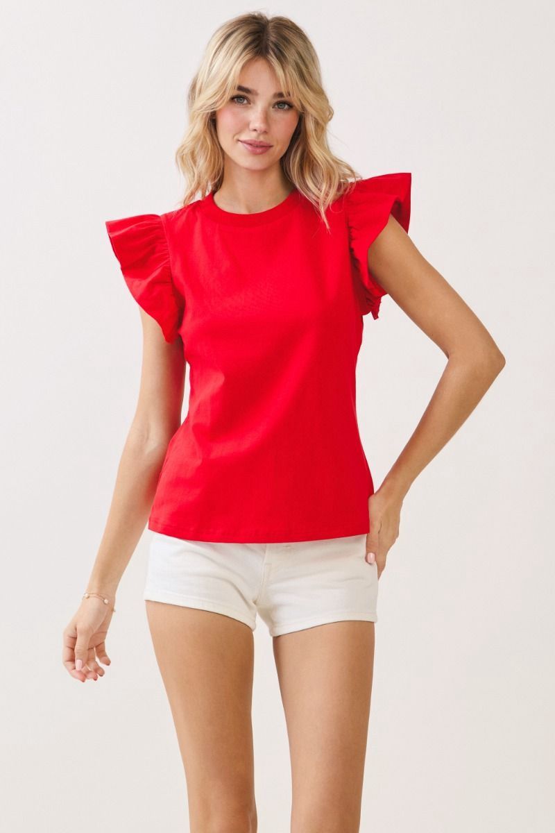 Flutter Sleeve Top