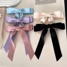 Hair Bows, Style: Plain Silk bow