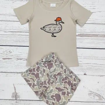 Two-piece Outfit, Colour: Camo Duck, Size: 2XL (6-7)